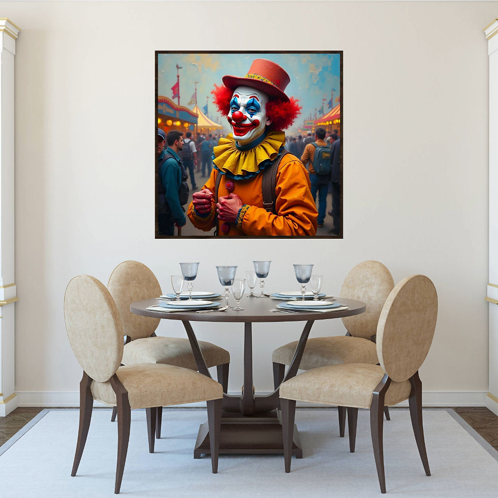 Thumbnail: "CLOWN No 2" Framed