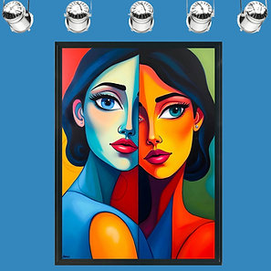 "SISTERS No 1" Framed
