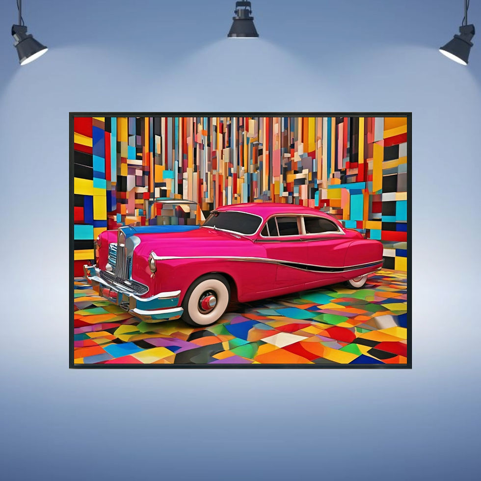 Thumbnail: car wall art home decor canvas art work