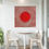 Thumbnail: red wall art home decor canvas art work
