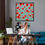 Thumbnail: "ABSTRACT FLOWERS IN RED" Framed