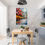 Thumbnail: CAFE ON ROSES STREET Wall Art Peel & Stick Removable Repositionable Home Decor