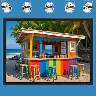 "BEACH SHACK" Framed