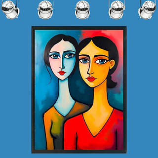 "SISTERS No 3" Framed