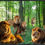 Thumbnail: Lions wall art home decor canvas art work