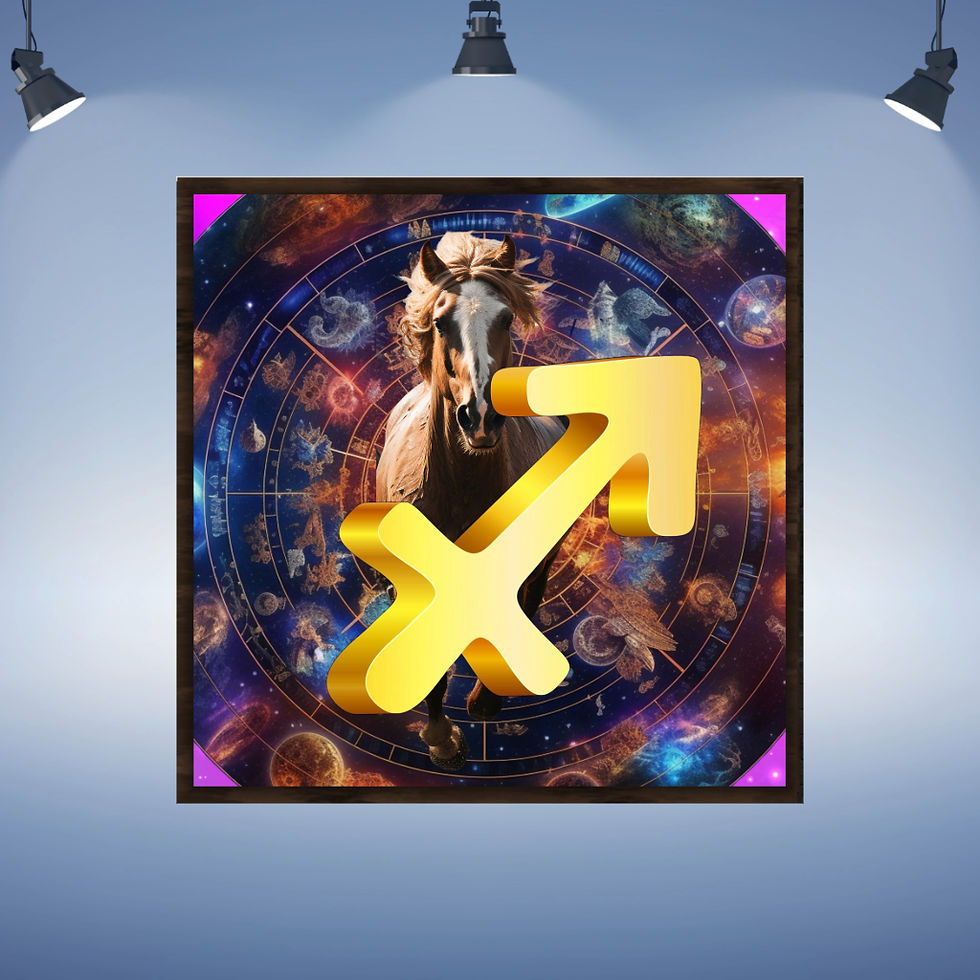 Thumbnail: Sagittarius wall art home decor canvas art work