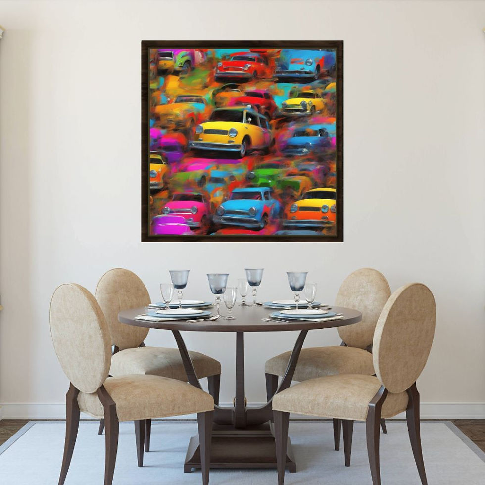 Thumbnail: car wall art home decor canvas art work