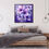 Thumbnail: "ABSTRACT FLOWERS IN PURPLE" Framed