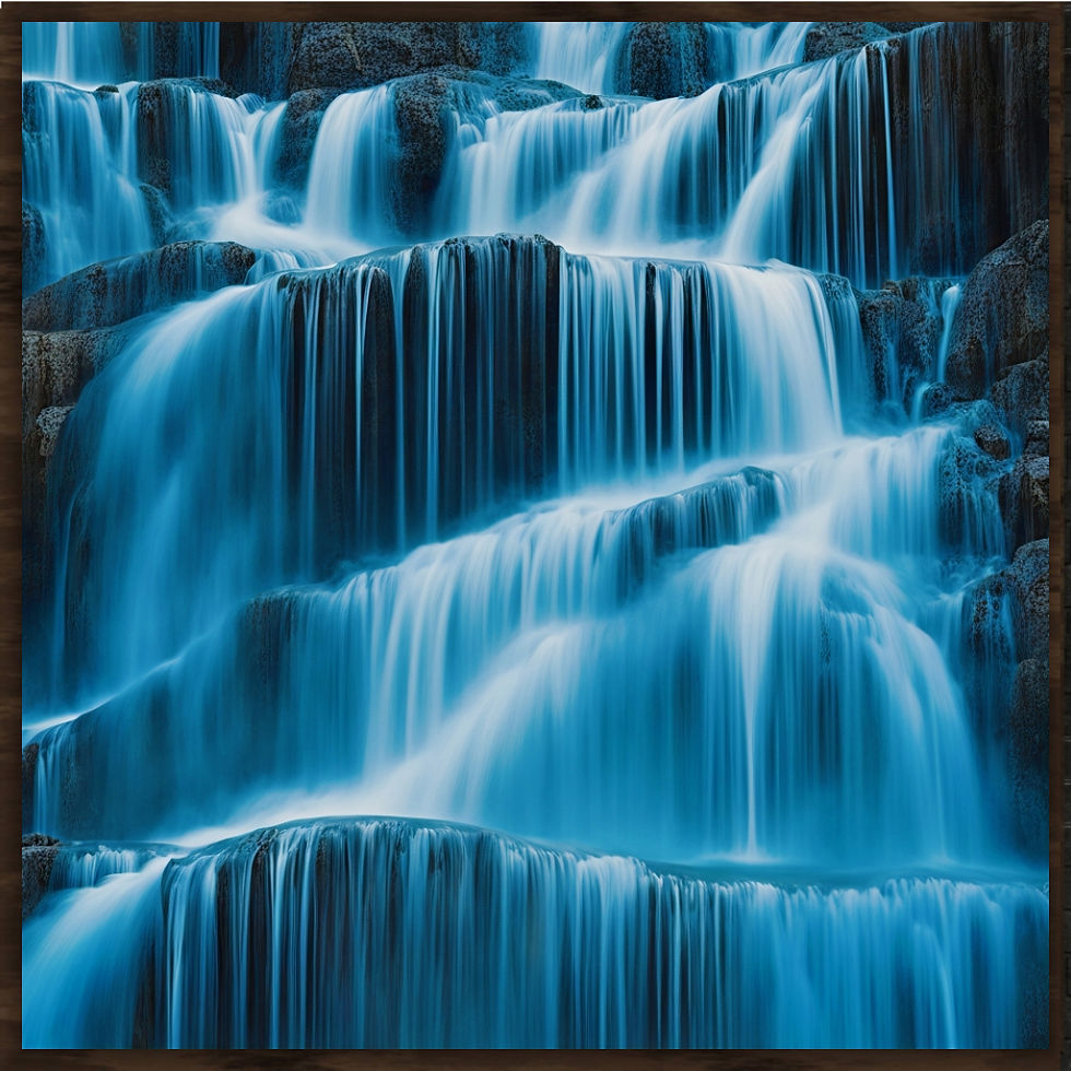 WATERFALL wall art home decor canvas art work