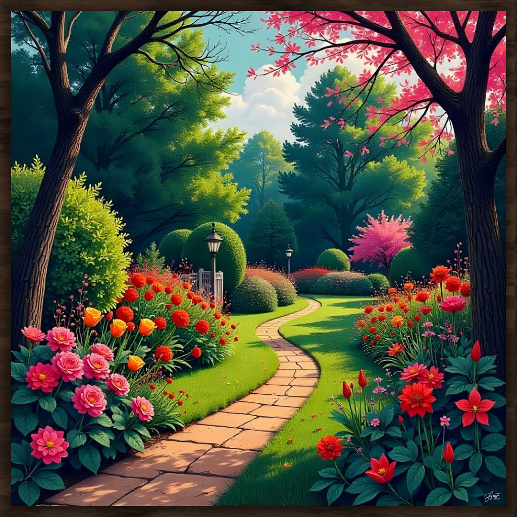 "PERFECT GARDEN" Framed