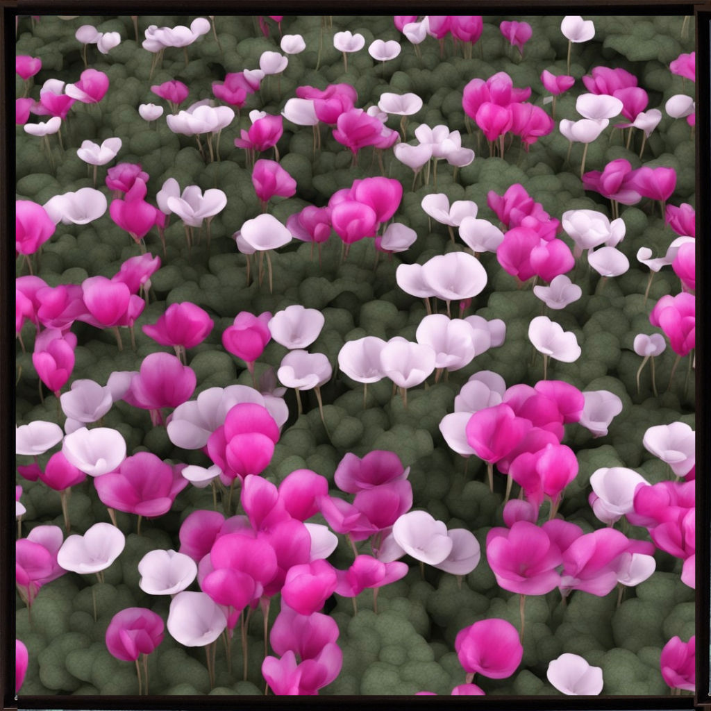 wall art flower Cyclamens home decor canvas art work