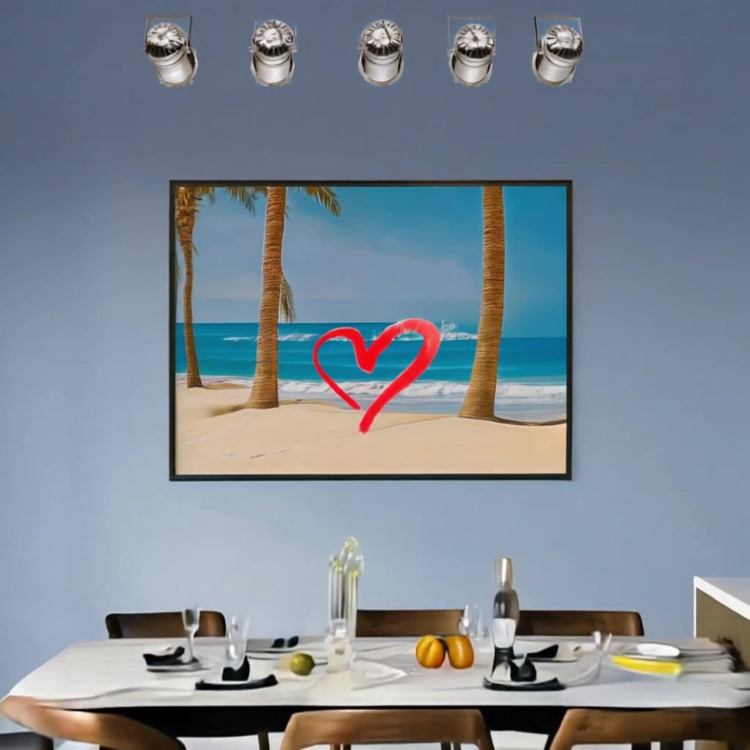 "LOVE BEACH" Framed