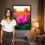 Thumbnail: "LOTUS AT SUNSET" Framed
