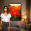 Thumbnail: "ABSTRACT GLORIOSA LILY AT SUNSET" Framed