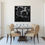 Thumbnail: "ABSTRACT FLOWERS IN BLACK" Framed