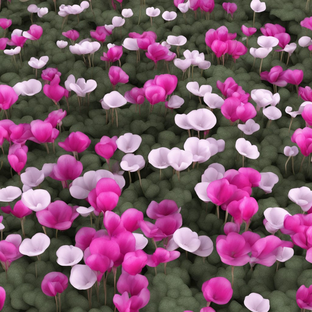 wall art flower Cyclamens home decor canvas art work