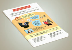 Leaflet for a consulting agency
