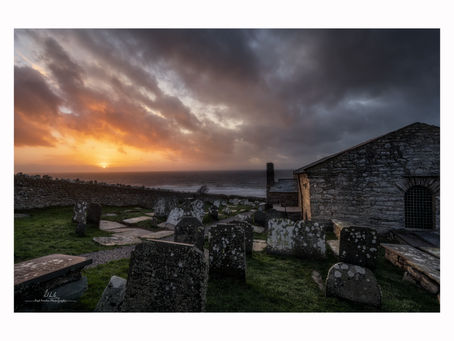 Llangelynnin Church at Sunset