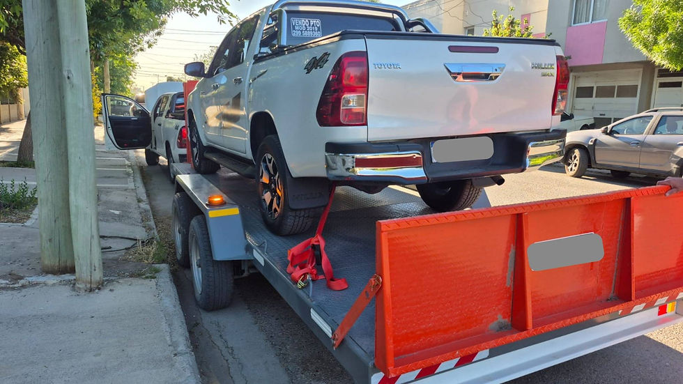 Trailer basculante cargado