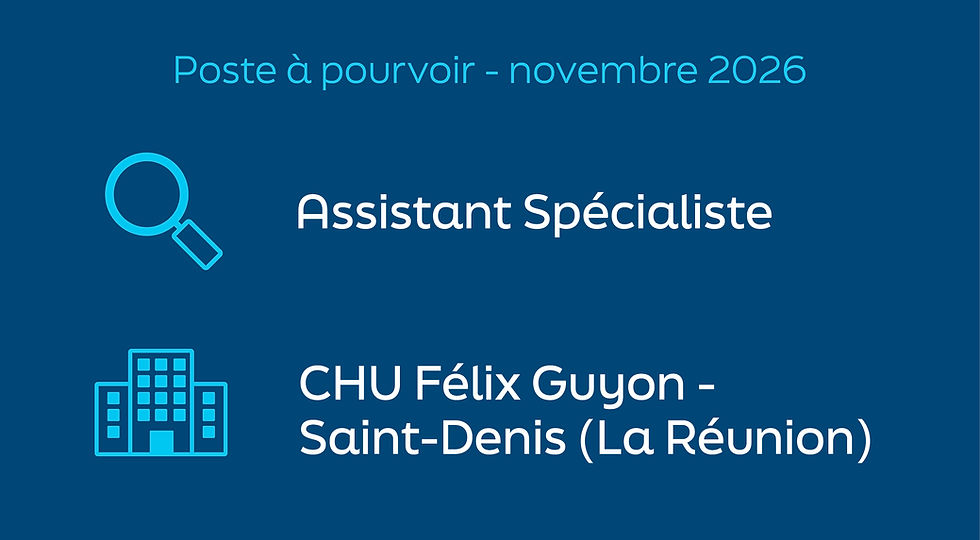 Le CHU Félix Guyon - Saint-Denis La Réunion recherche un Assistant Spécialiste - Médecine et Réanimation Néonatale