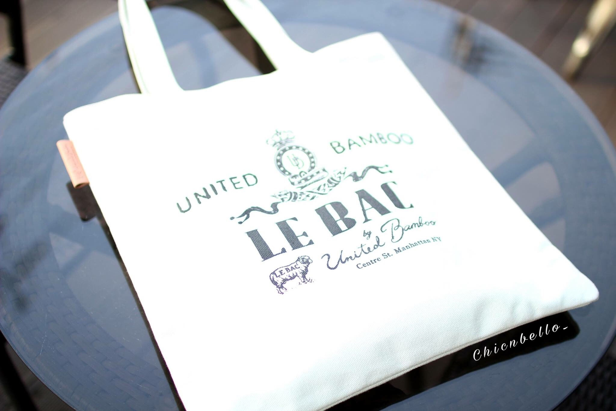 UNITED BAMBOO CANVAS SALLY BAG WHITE