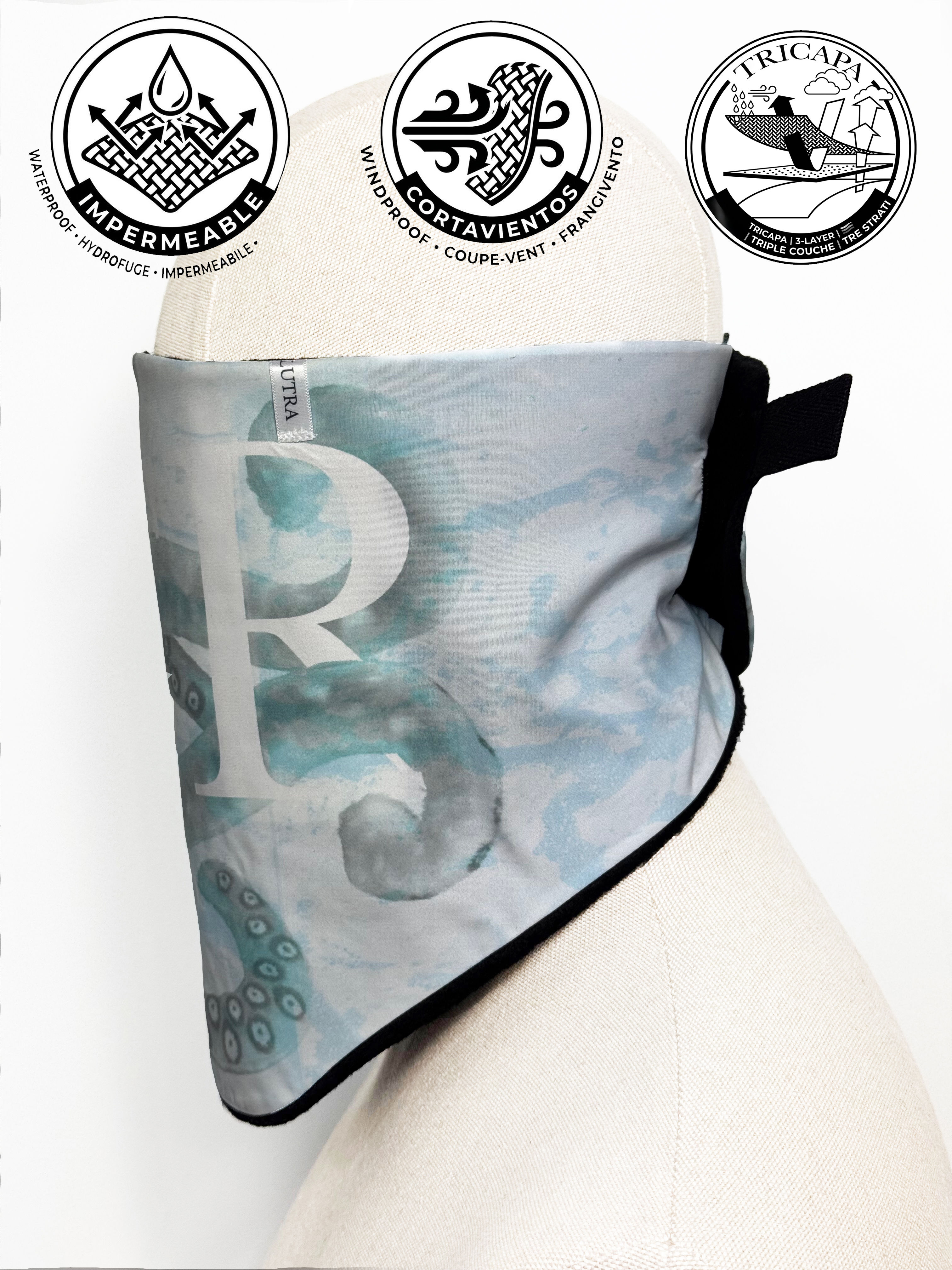 Scaldacollo dal Design Unico LUTRA – Polpo Turchese