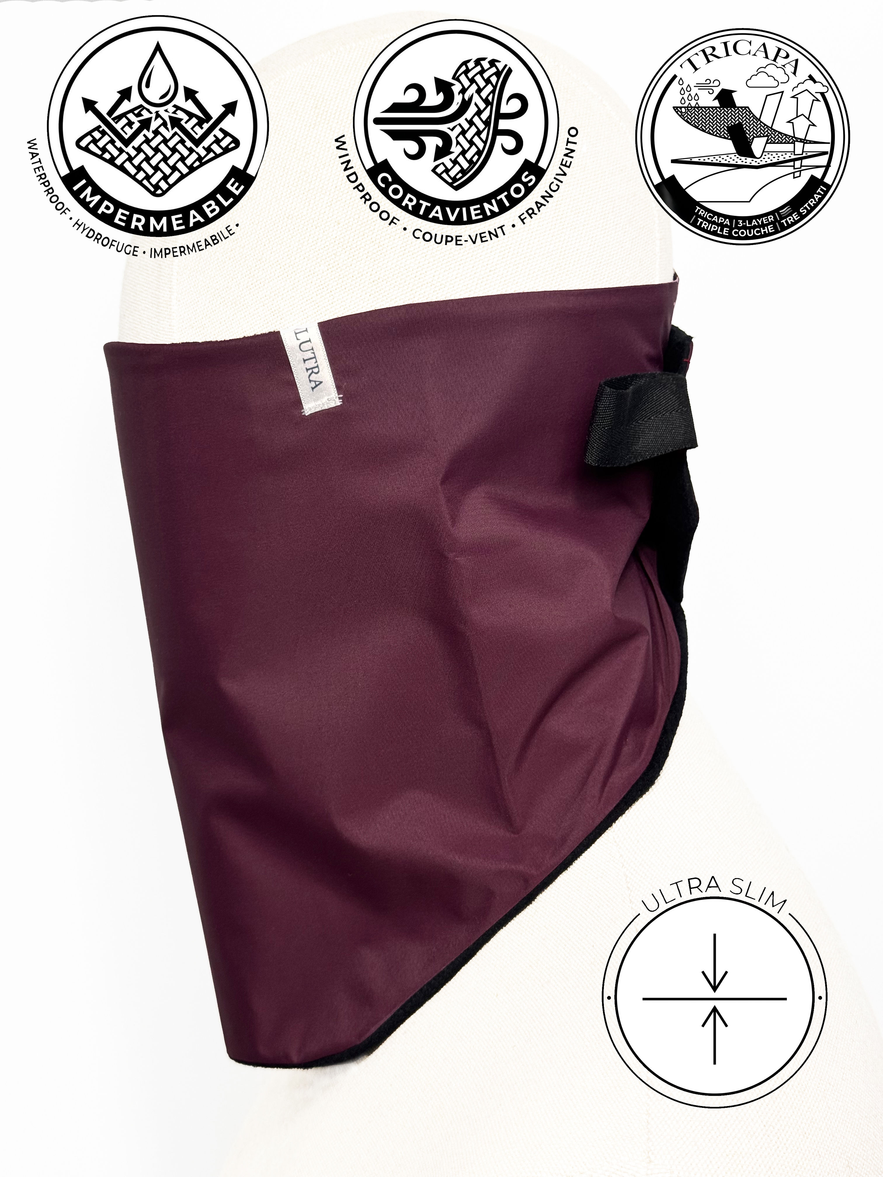 Scaldacollo Sympatex® e Polartec® Bordeaux