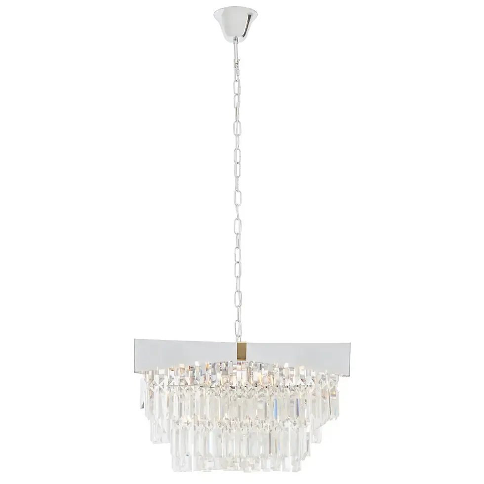 Thumbnail: Six Bulb Chrome Chandelier
