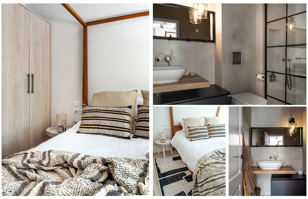 Interior design - Four poster bedroom detail Luxury Holiday home Croatia