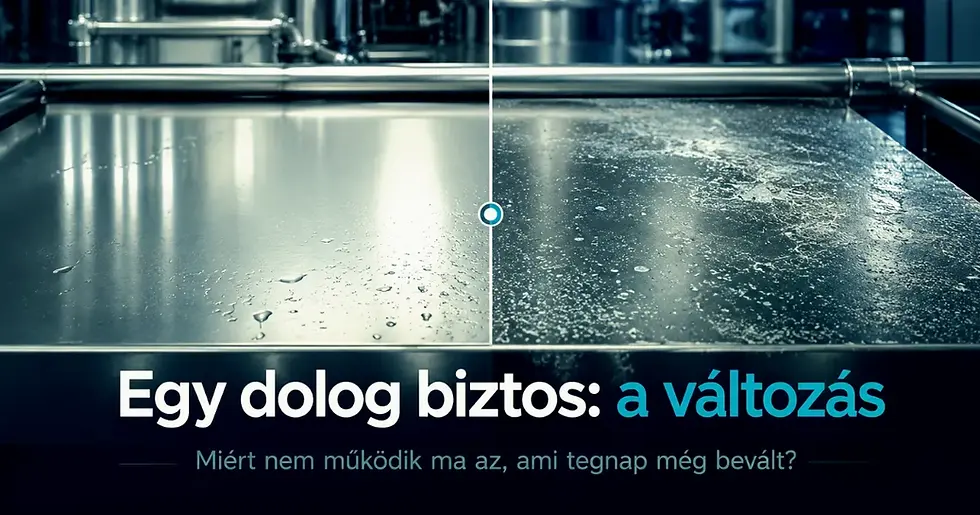 „Ipari tisztítás diagnosztikai szemlélettel – felület, szennyeződés és technológiai megoldások”