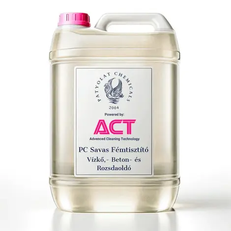 ACT PC Savas Fémtisztító – Vízkő-, Beton- és Rozsdaoldó ipari tisztítószer 10 literes kiszerelésben
