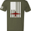Thumbnail: U-2 Flag: Heather Navy Tee White Flag Red U-2