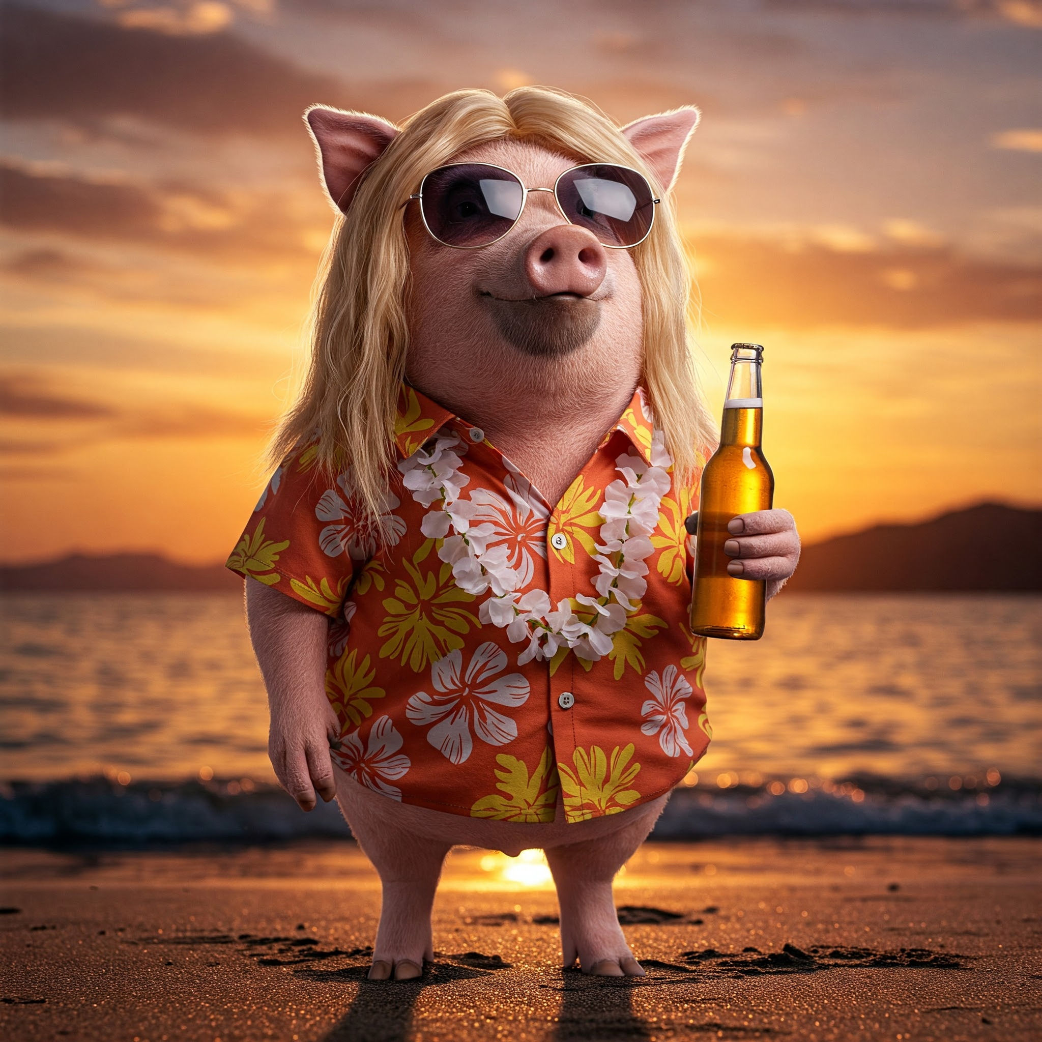 Image of Surfer Pig for Blind Pig Clone Recipe