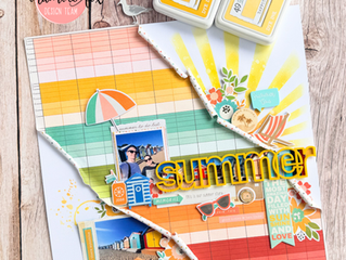 Summer | Julie Taylor | Summer scrapbook layout