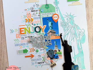 Seeing the Sights | Julie Taylor | New York Scrapbook layout