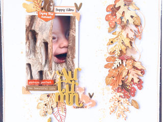 October Fox Box Scrapbook Layout | Julie Taylor