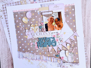So Very Happy | Julie Taylor | Scrapbook Layout