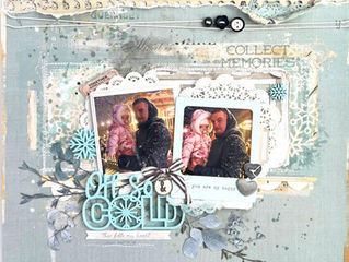 12x12 wintery layout | Julie Taylor