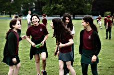 Girls socialising