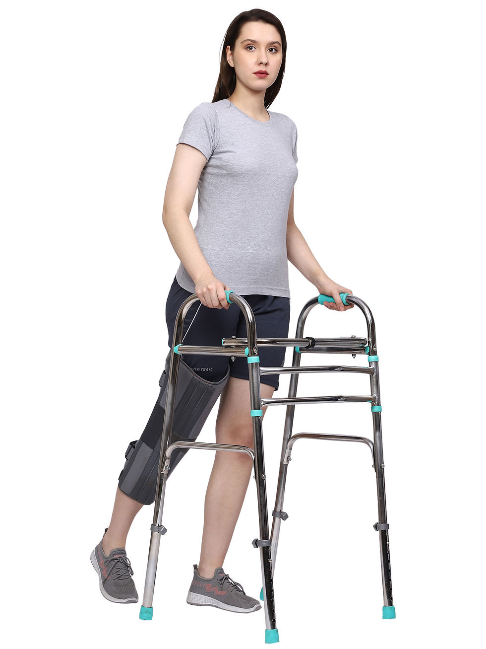 Jitter free walker, shake free walker, wobble free walker