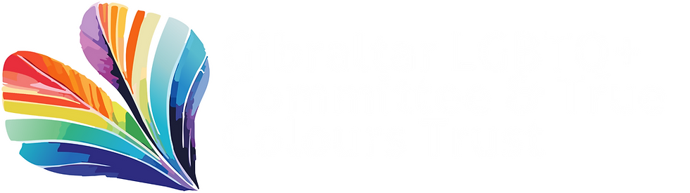 Gibraltar LGBTQ Committee and True Colours Trust Logo White.png