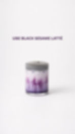 Ube Black Sesame Latte