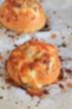 Smoked beef ham & cheese bagel