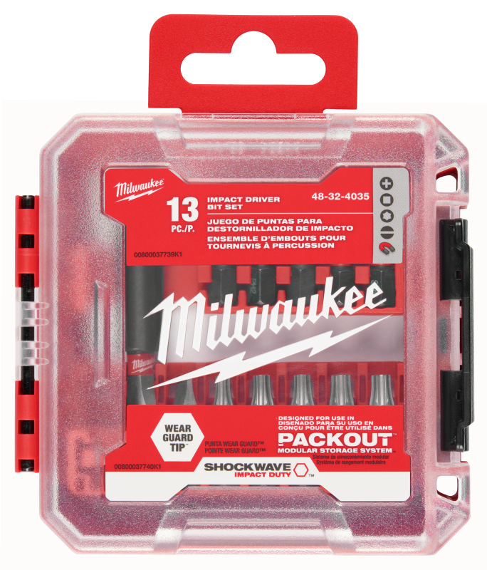 Milwaukee impact driver bit set