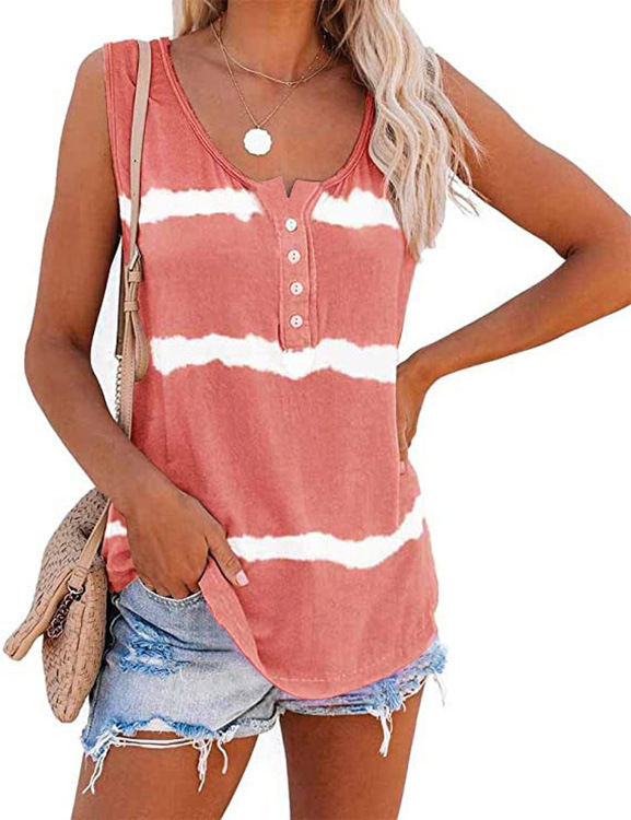Thumbnail: Tie- Dye Gradient Button Vest