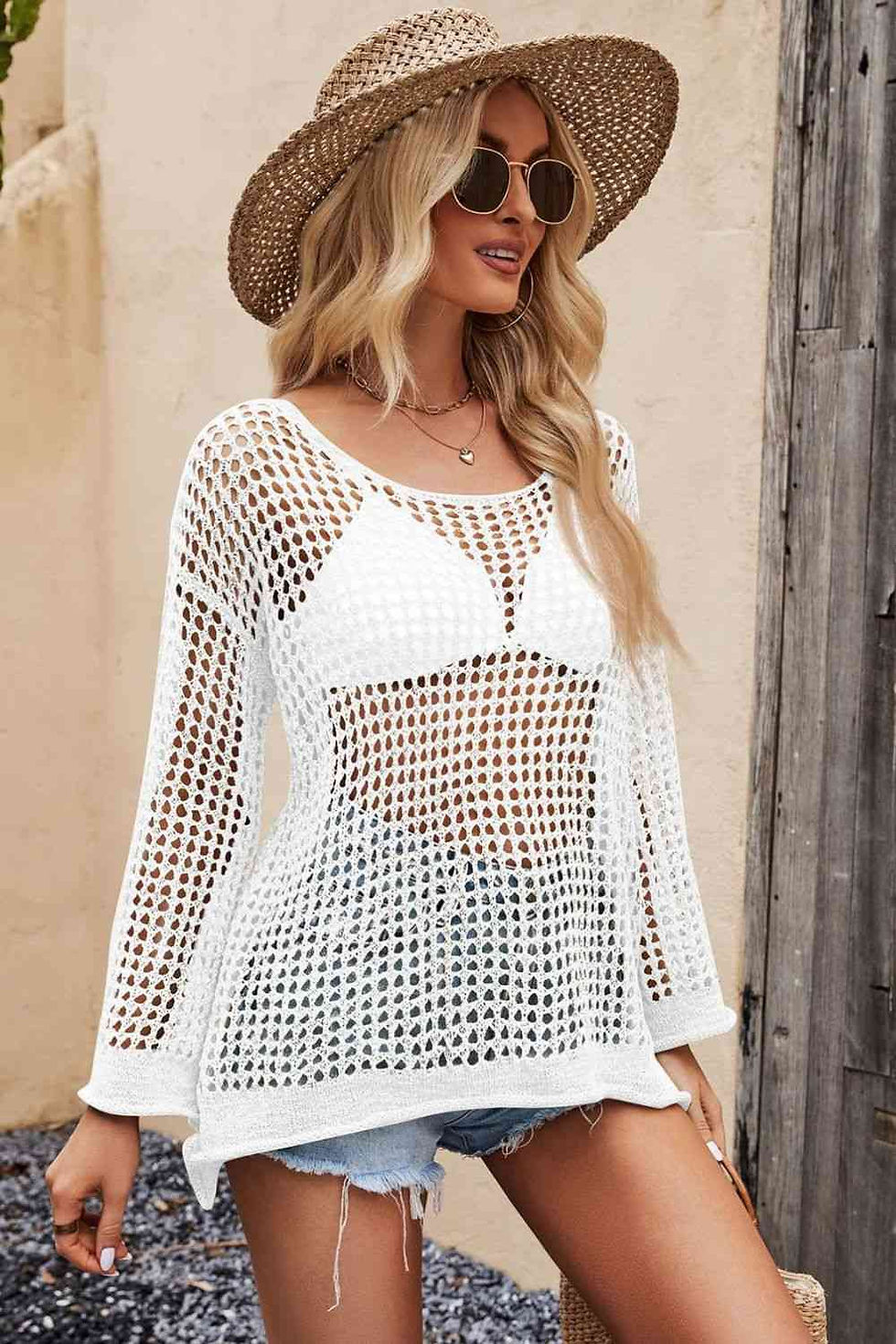Thumbnail: Signature Natty Openwork Cover-up Essential — Crafted for Everyday Luxury