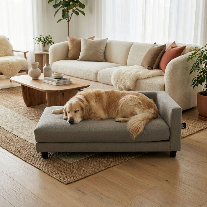 OPULENT Collection Dog Sofa Bed in Slate