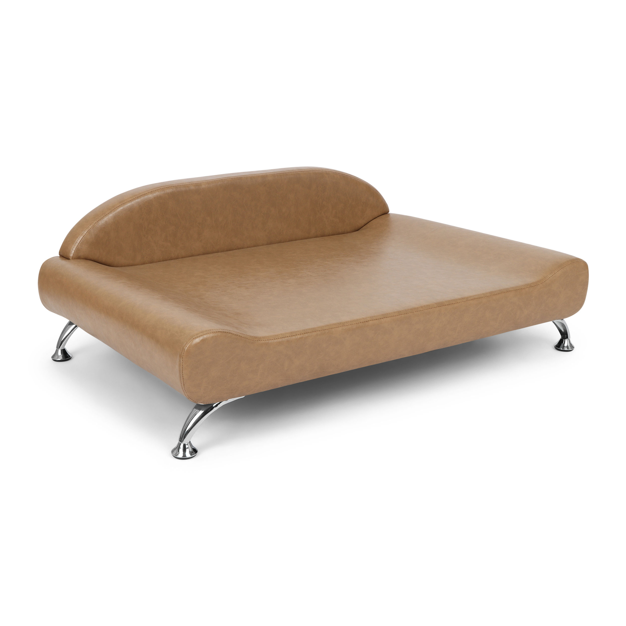 Dream Lounger Orthopedic Dog Bed for Large & Extra-Large Dogs in Cognac  Side View