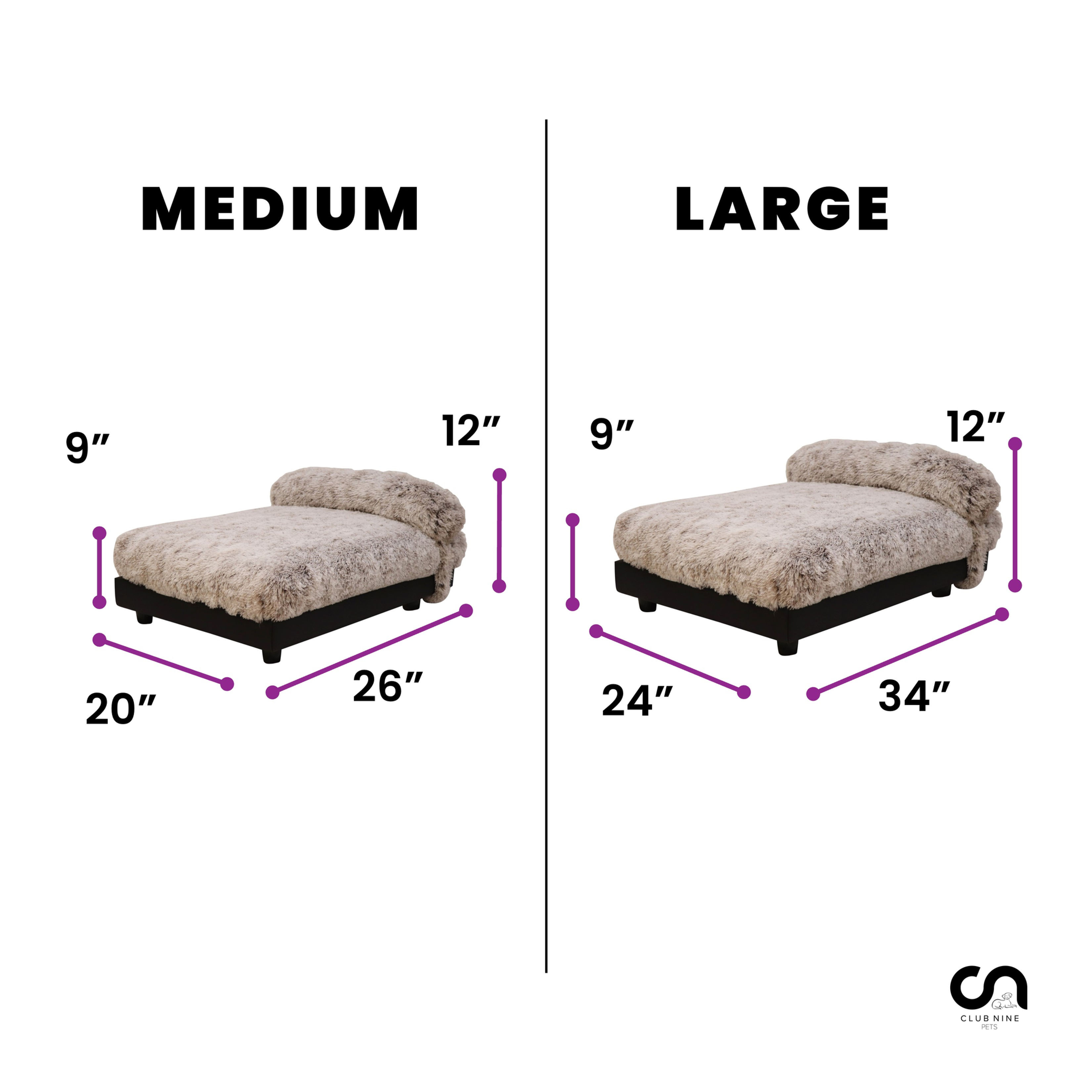 MILO True Orthopedic Elevated Pet Bed for Dogs Dimensions