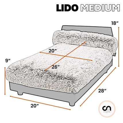 Lido Orthopedic Elevated Dog Bed Medium Dimensions 